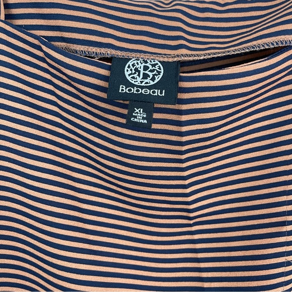 Bobeau Striped 3/4 sleeve Blouse Size XL - Picture 4 of 4